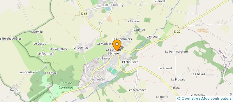 localisation de l'entreprise MONSIEUR DAVID VAUQUENU  LONGAULNAY