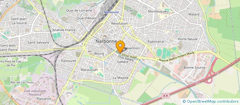 localisation de l'entreprise MONSIEUR DAVID VAYSSIE  NARBONNE