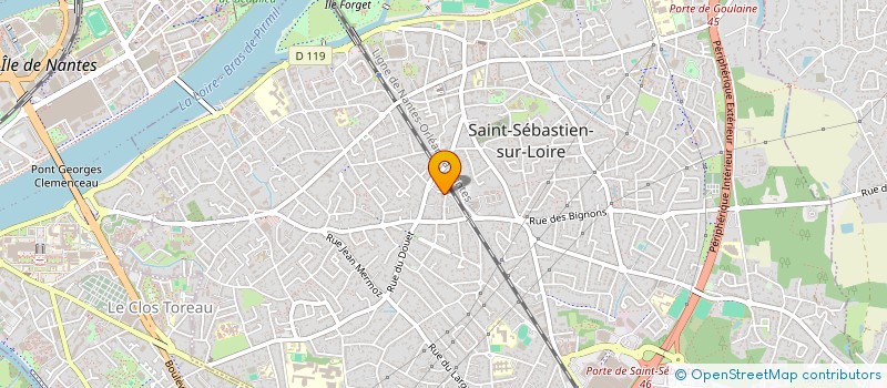 localisation de l'entreprise MONSIEUR DAVID VEKUA  SAINT-SEBASTIEN-SUR-LOIRE