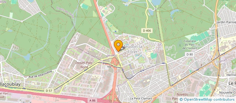localisation de l'entreprise MONSIEUR DAVID VELOSO  MEUDON