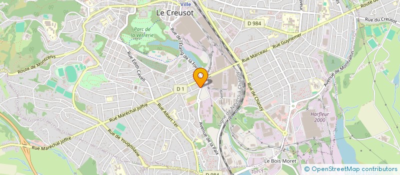 localisation de l'entreprise MONSIEUR DAVID VERA à LE CREUSOT