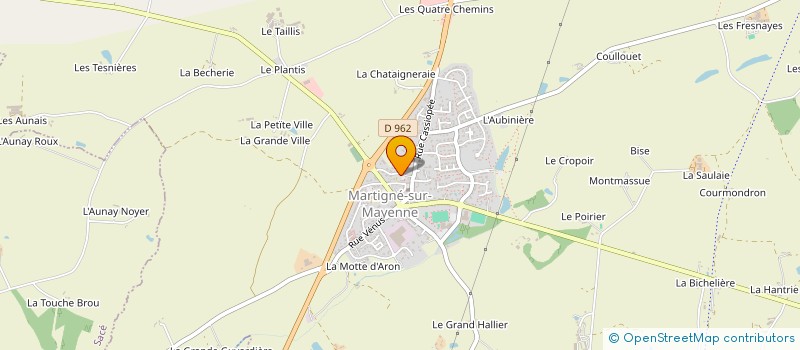 localisation de l'entreprise MONSIEUR DAVID VERGER  MARTIGNE-SUR-MAYENNE