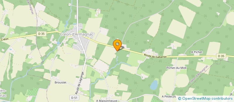 localisation de l'entreprise MONSIEUR DAVID VERGNON  LOSSE