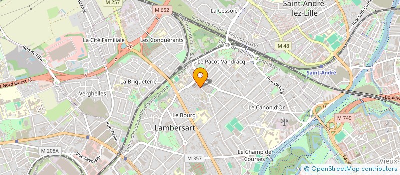 localisation de l'entreprise MONSIEUR DAVID VERHOOSEL  LAMBERSART