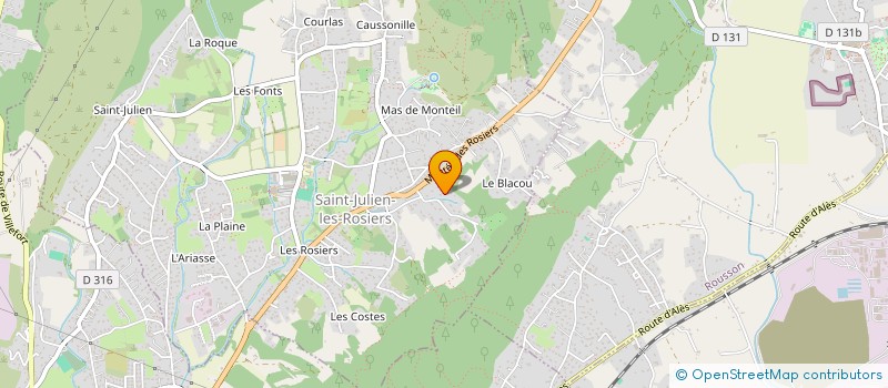 localisation de l'entreprise MONSIEUR DAVID VERNET  SAINT-JULIEN-LES-ROSIERS