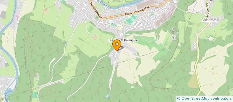 localisation de l'entreprise MONSIEUR DAVID VERNEY  MANDEURE