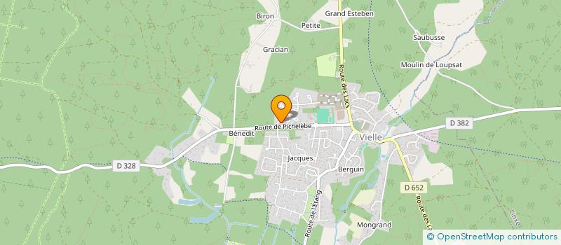 localisation de l'entreprise MONSIEUR DAVID VERNIER  VIELLE-SAINT-GIRONS