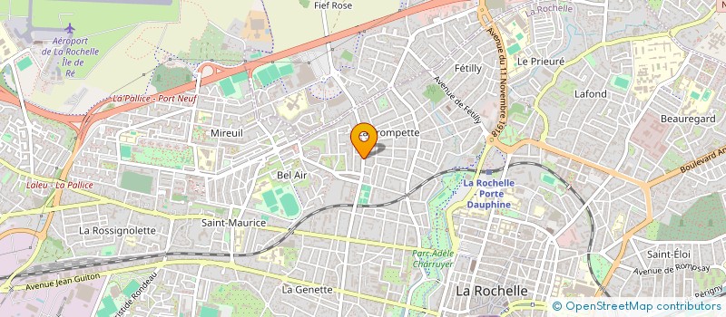 localisation de l'entreprise MONSIEUR DAVID VERON  LA ROCHELLE