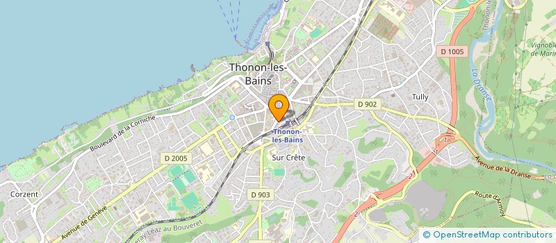 localisation de l'entreprise MONSIEUR DAVID VERONESE  THONON-LES-BAINS