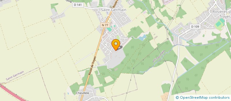 localisation de l'entreprise MONSIEUR DAVID VERRIER  SAINT-GERMAIN