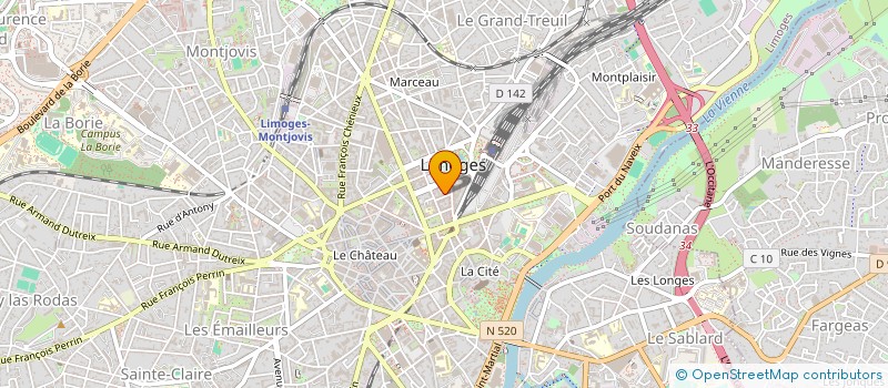 localisation de l'entreprise MONSIEUR DAVID VERSAVEAUD  LIMOGES