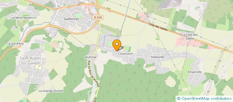 localisation de l'entreprise MONSIEUR DAVID VERTUEUX  LE VAL D'HAZEY