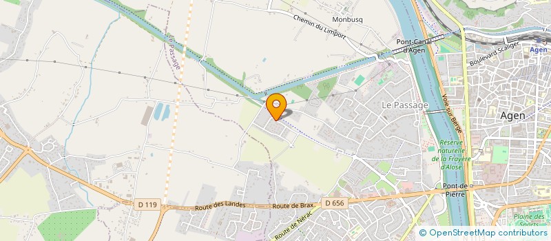 localisation de l'entreprise MONSIEUR DAVID VERZELETTI  LE PASSAGE