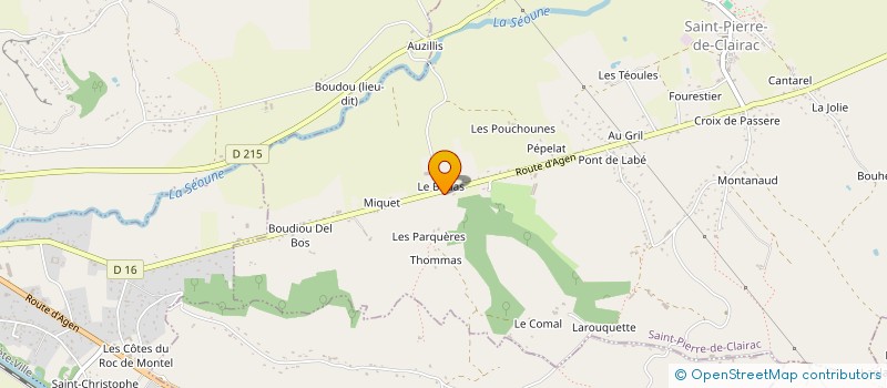 localisation de l'entreprise MONSIEUR DAVID VESQUE  SAINT-PIERRE-DE-CLAIRAC