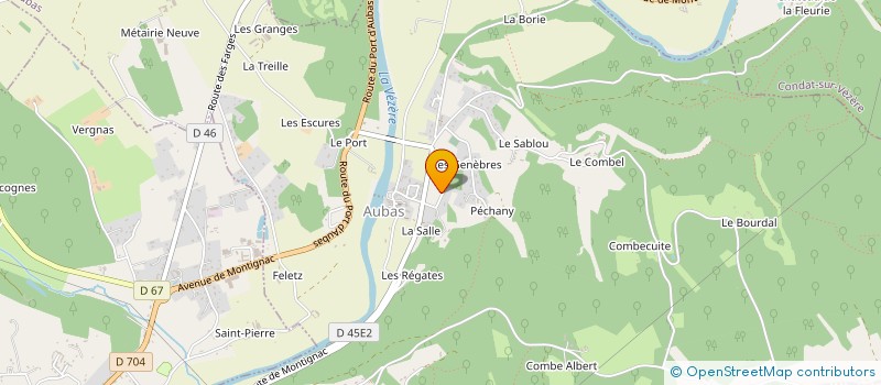 localisation de l'entreprise MONSIEUR DAVID VEZIAT à AUBAS