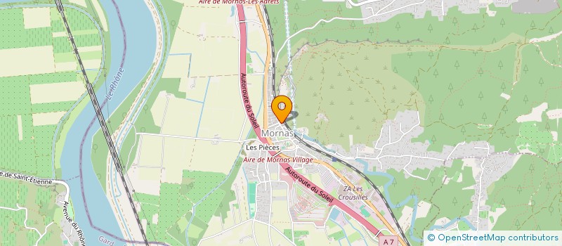 localisation de l'entreprise MONSIEUR DAVID VIAL  MORNAS