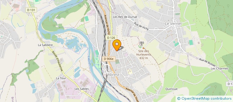 localisation de l'entreprise MONSIEUR DAVID VIAU  ABREST