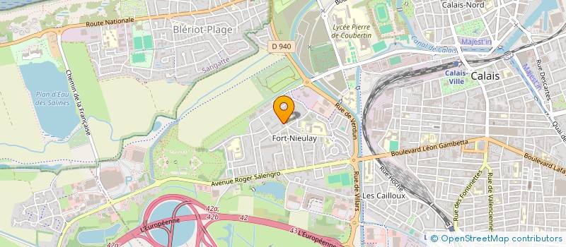 localisation de l'entreprise MONSIEUR DAVID VIEILLARD  CALAIS