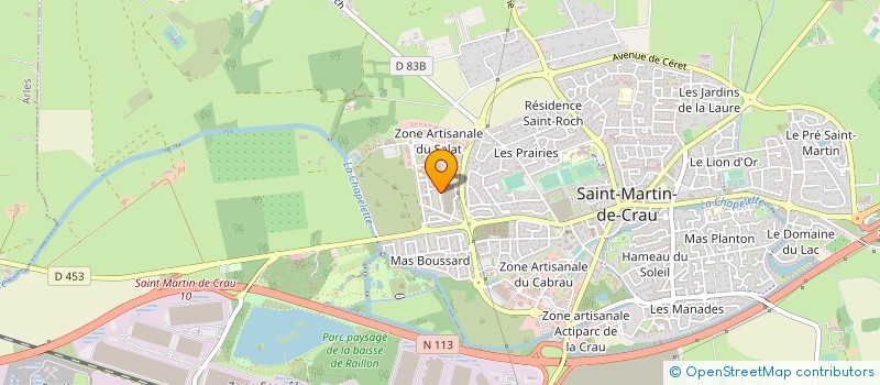 localisation de l'entreprise MONSIEUR DAVID VIGNERON  SAINT-MARTIN-DE-CRAU