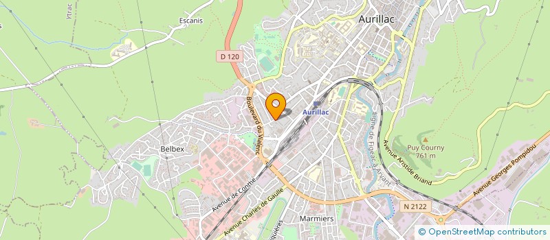 localisation de l'entreprise MONSIEUR DAVID VIGOUROUX à AURILLAC
