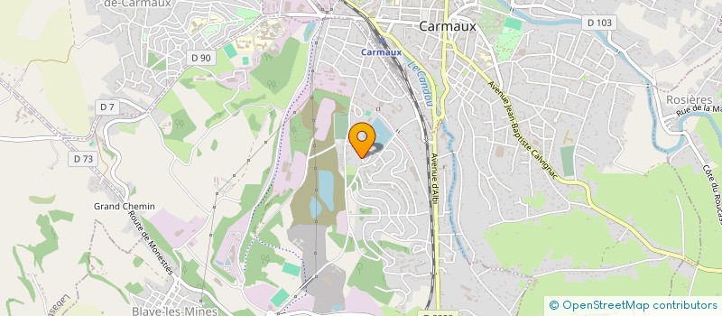 localisation de l'entreprise MONSIEUR DAVID VIGUIER  BLAYE-LES-MINES