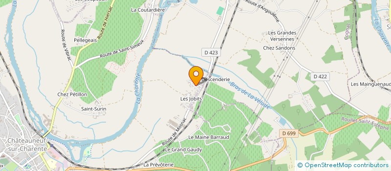 localisation de l'entreprise MONSIEUR DAVID VILISQUES à CHATEAUNEUF-SUR-CHARENTE