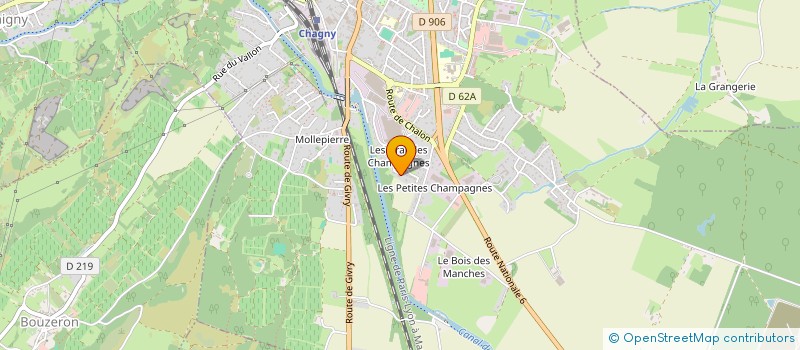 localisation de l'entreprise MONSIEUR DAVID VILLENEUVE à CHAGNY