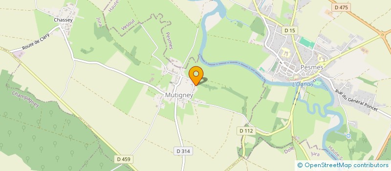 localisation de l'entreprise MONSIEUR DAVID VILLET  MUTIGNEY