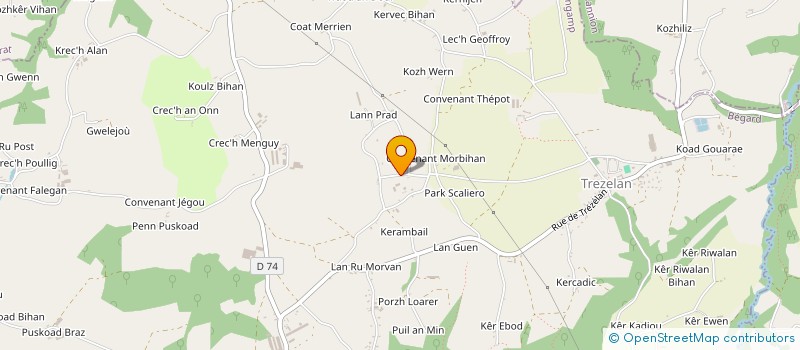 localisation de l'entreprise MONSIEUR DAVID VINCENT  BEGARD