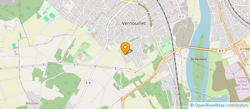 localisation de l'entreprise MONSIEUR DAVID VINCENT  VERNOUILLET