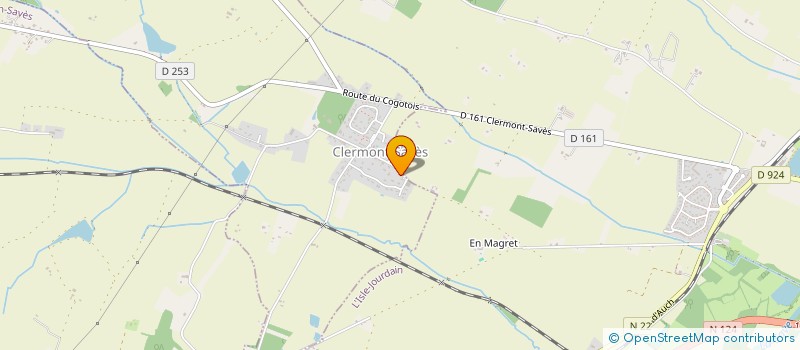 localisation de l'entreprise MONSIEUR DAVID VINCENT PERSOGLIA  CLERMONT-SAVES