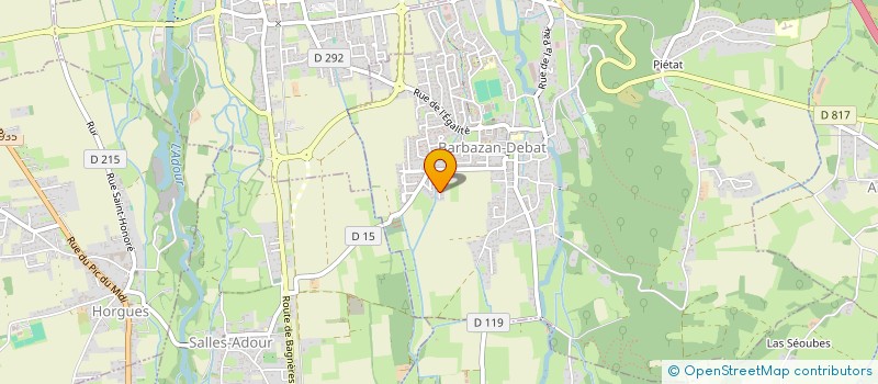 localisation de l'entreprise MONSIEUR DAVID VINCENT RIBEIRO  BARBAZAN-DEBAT