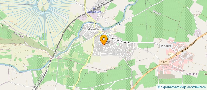 localisation de l'entreprise MONSIEUR DAVID VINEL à COLOMBIERS