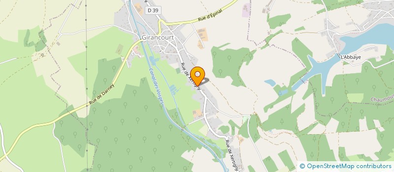 localisation de l'entreprise MONSIEUR DAVID VINEL  GIRANCOURT