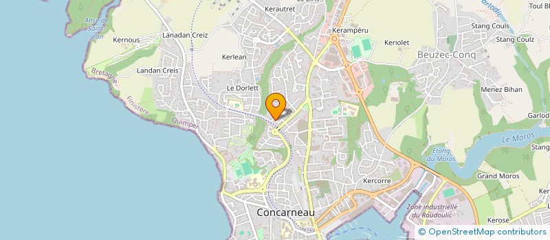 localisation de l'entreprise MONSIEUR DAVID VIOLANT  CONCARNEAU