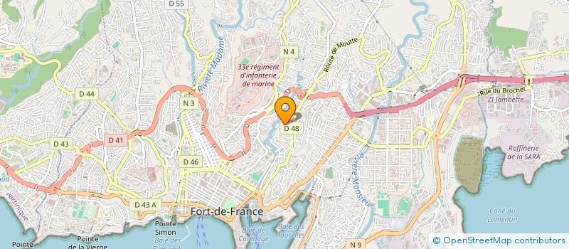 localisation de l'entreprise MONSIEUR DAVID VITALIEN  FORT-DE-FRANCE