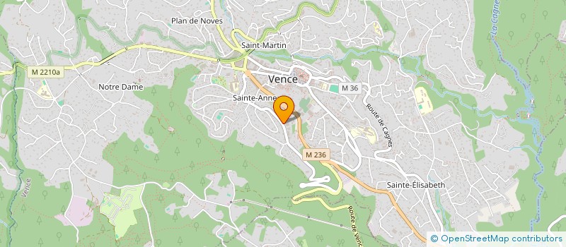 localisation de l'entreprise MONSIEUR DAVID VITALIS à VENCE