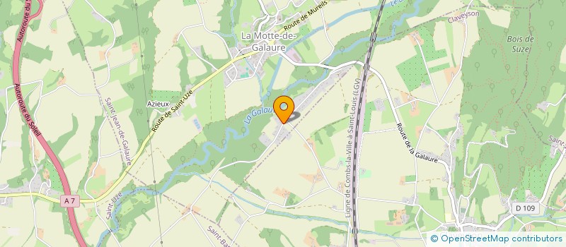 localisation de l'entreprise MONSIEUR DAVID VITORIO  SAINT-JEAN-DE-GALAURE