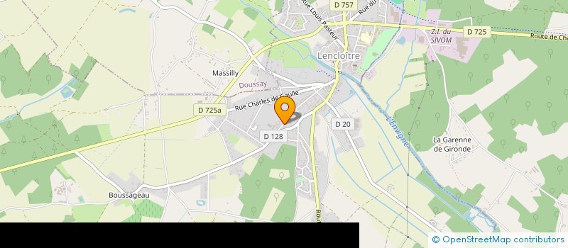 localisation de l'entreprise MONSIEUR DAVID VIVIER  LENCLOITRE