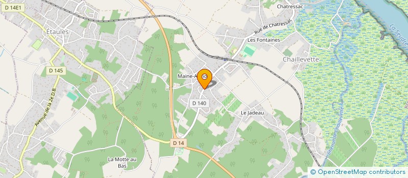 localisation de l'entreprise MONSIEUR DAVID VORENGER  CHAILLEVETTE