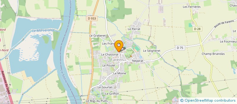 localisation de l'entreprise MONSIEUR DAVID VUILLEMARD  FAREINS