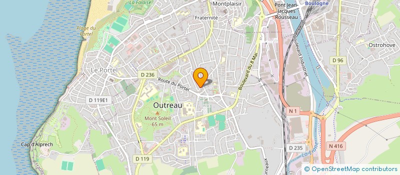 localisation de l'entreprise MONSIEUR DAVID WACOGNE  OUTREAU