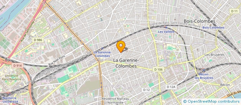 localisation de l'entreprise MONSIEUR DAVID WAHICHE  LA GARENNE-COLOMBES