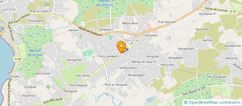 localisation de l'entreprise MONSIEUR DAVID WALKOWIAK  PENMARCH