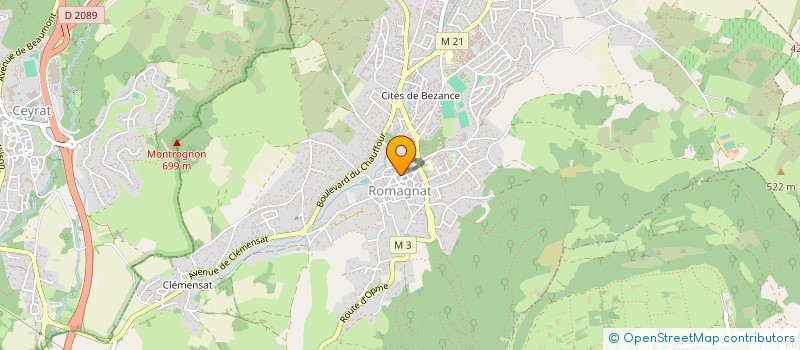 localisation de l'entreprise MONSIEUR DAVID WALOTKA  ROMAGNAT