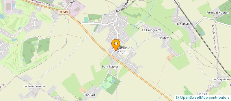 localisation de l'entreprise MONSIEUR DAVID WAMBRE  CAPPELLE-EN-PEVELE