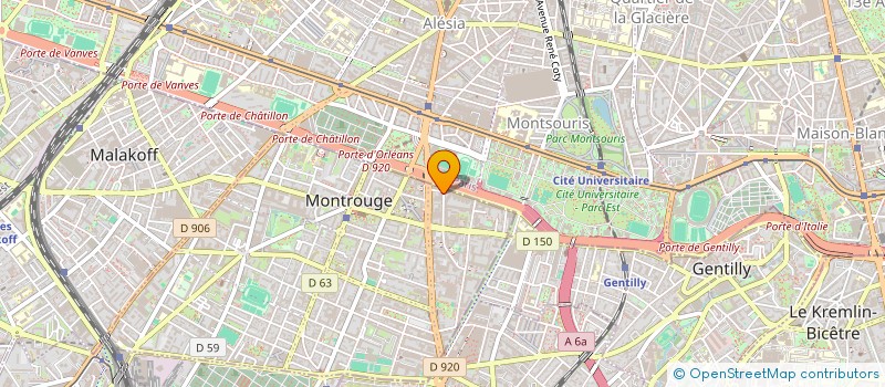 localisation de l'entreprise MONSIEUR DAVID WANG  MONTROUGE