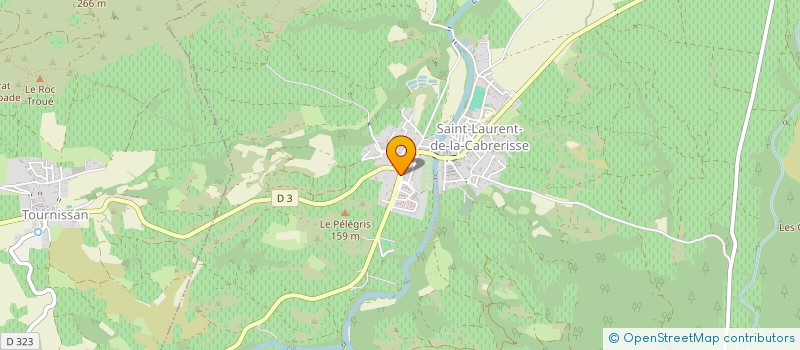 localisation de l'entreprise MONSIEUR DAVID WARD  SAINT-LAURENT-DE-LA-CABRERISSE