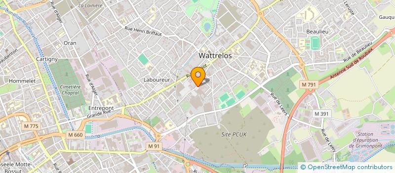 localisation de l'entreprise MONSIEUR DAVID WAREST  WATTRELOS