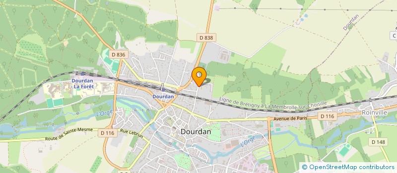 localisation de l'entreprise MONSIEUR DAVID WAROUX  DOURDAN